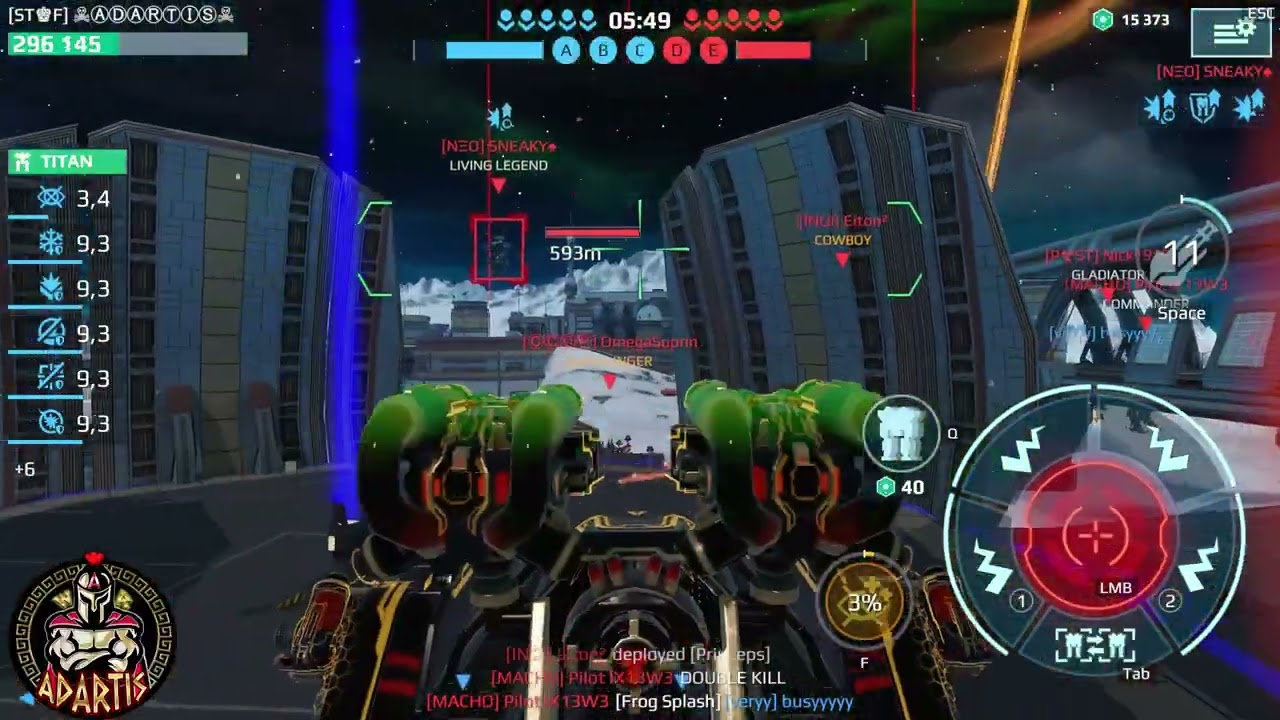 War Robots ADARTIS Power of Ultimate HAWK!!