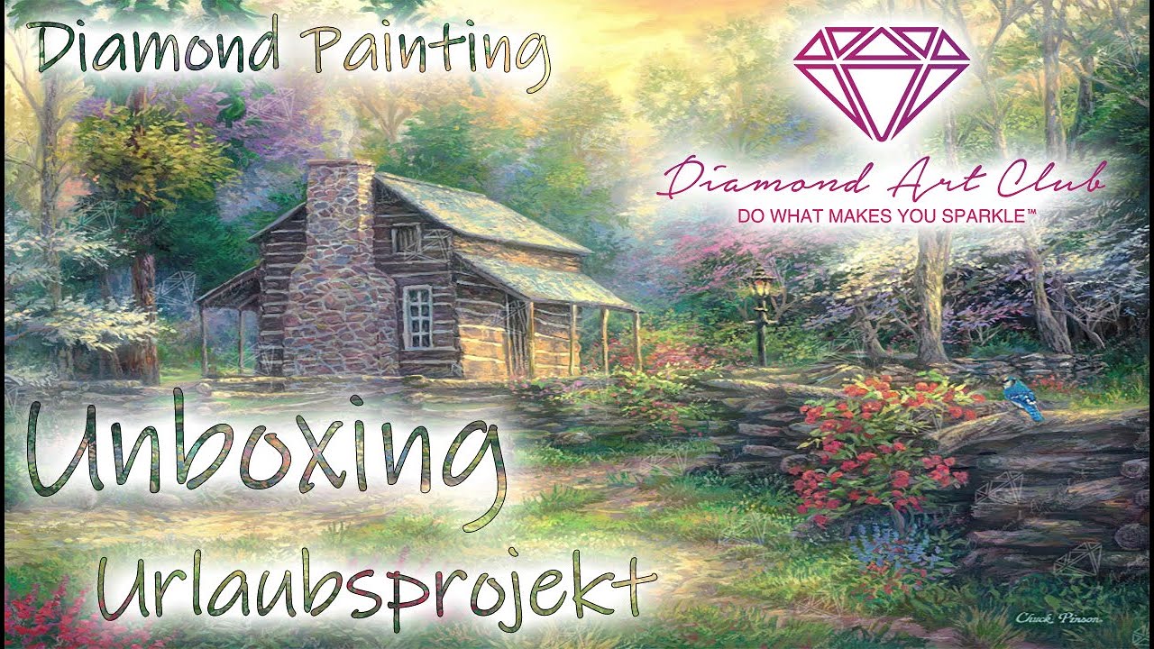 Diamond Painting Unboxing | Diamond Art Club - Woodland Oasis - Chuck Pinson | Ein Urlaubsprojekt