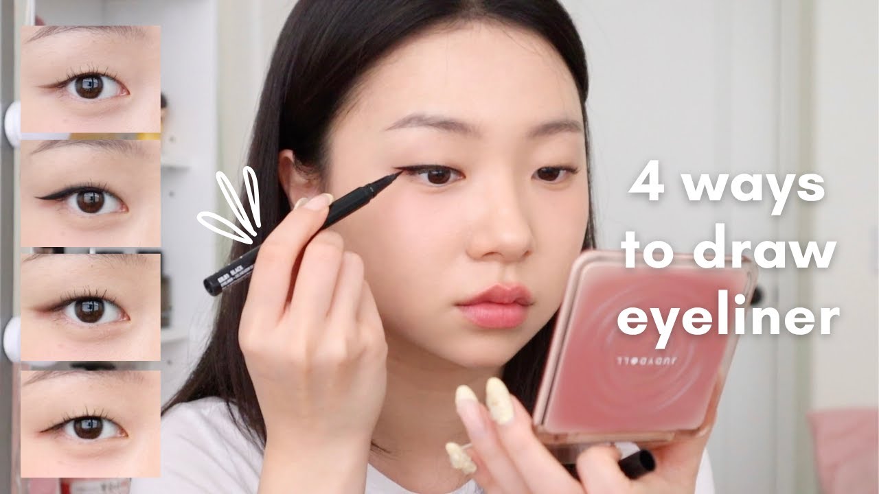 4 Super Easy Eyeliner Styles for Beginners | Monolid Friendly Tutorial!