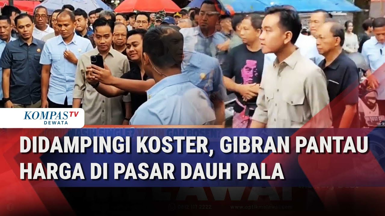 Wapres Gibran Pantau Kenaikan Harga Bahan Pokok di Pasar Dauh Pala Tabanan
