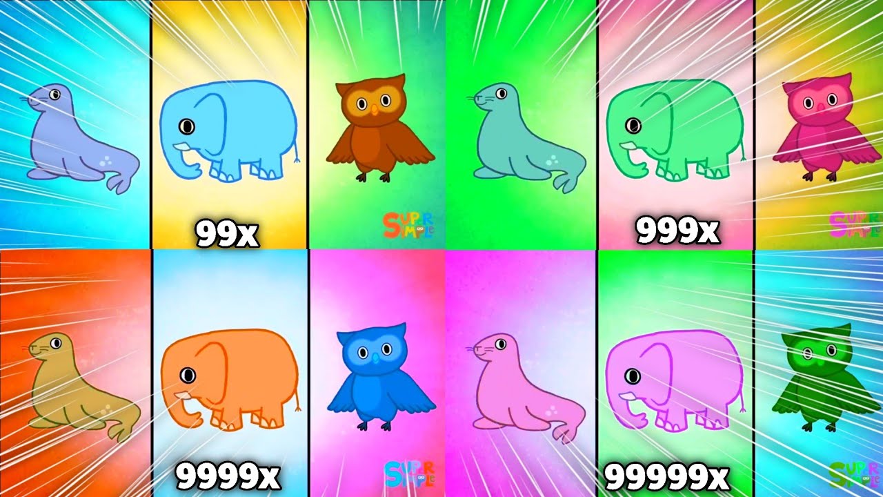 Super Simple Songs If You're Happy And You Know It Intro Logo at 999999x Speed ​​Klasky Csupo Eff...