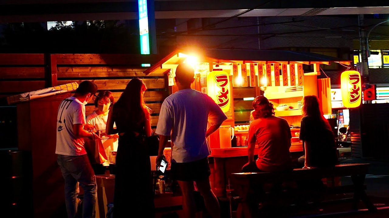続々と人が集まる高架下のラーメン屋台 しゅんやっちゃん　Japanese old style Ramen stall | 拉面 摊・라면｜