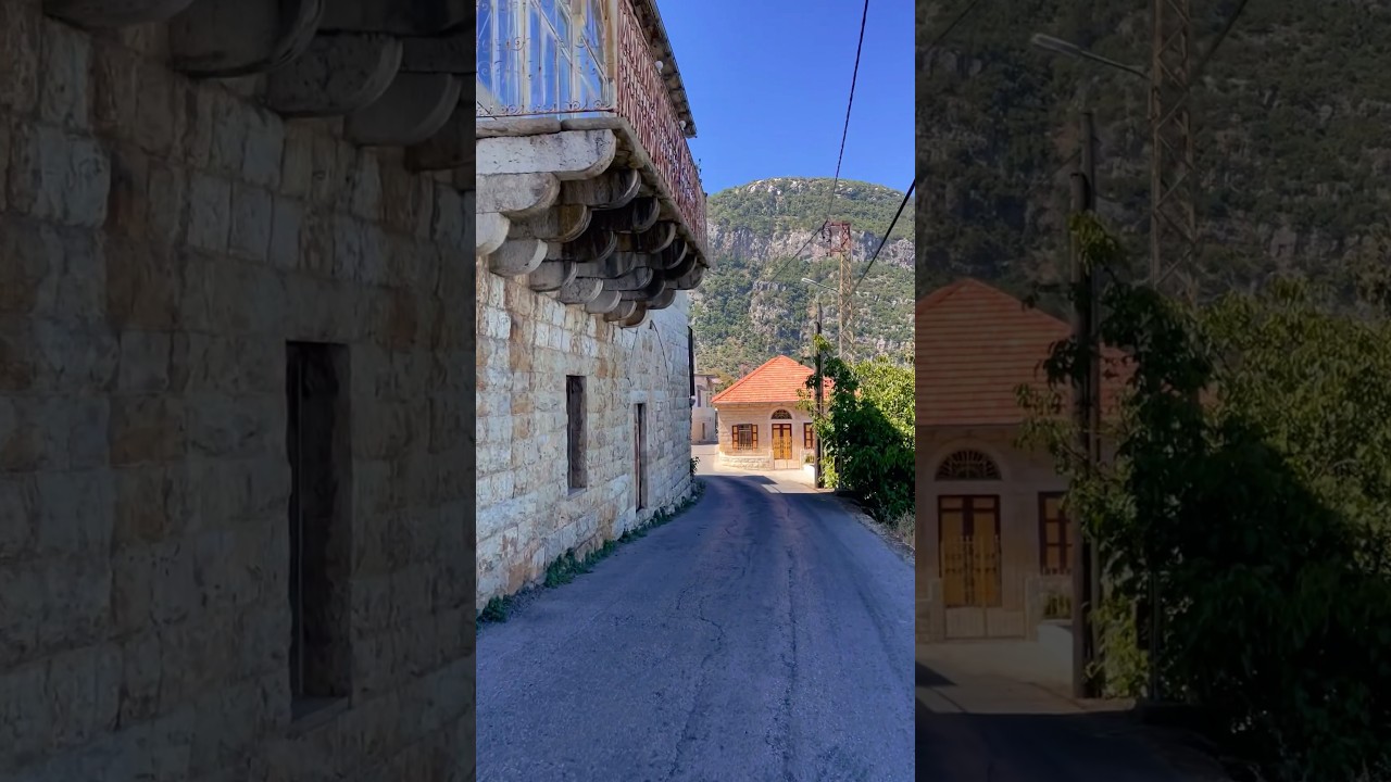 What a beautiful Lebanese town #lebanon #mountains #travel #middleeast #arabic #mediterranean