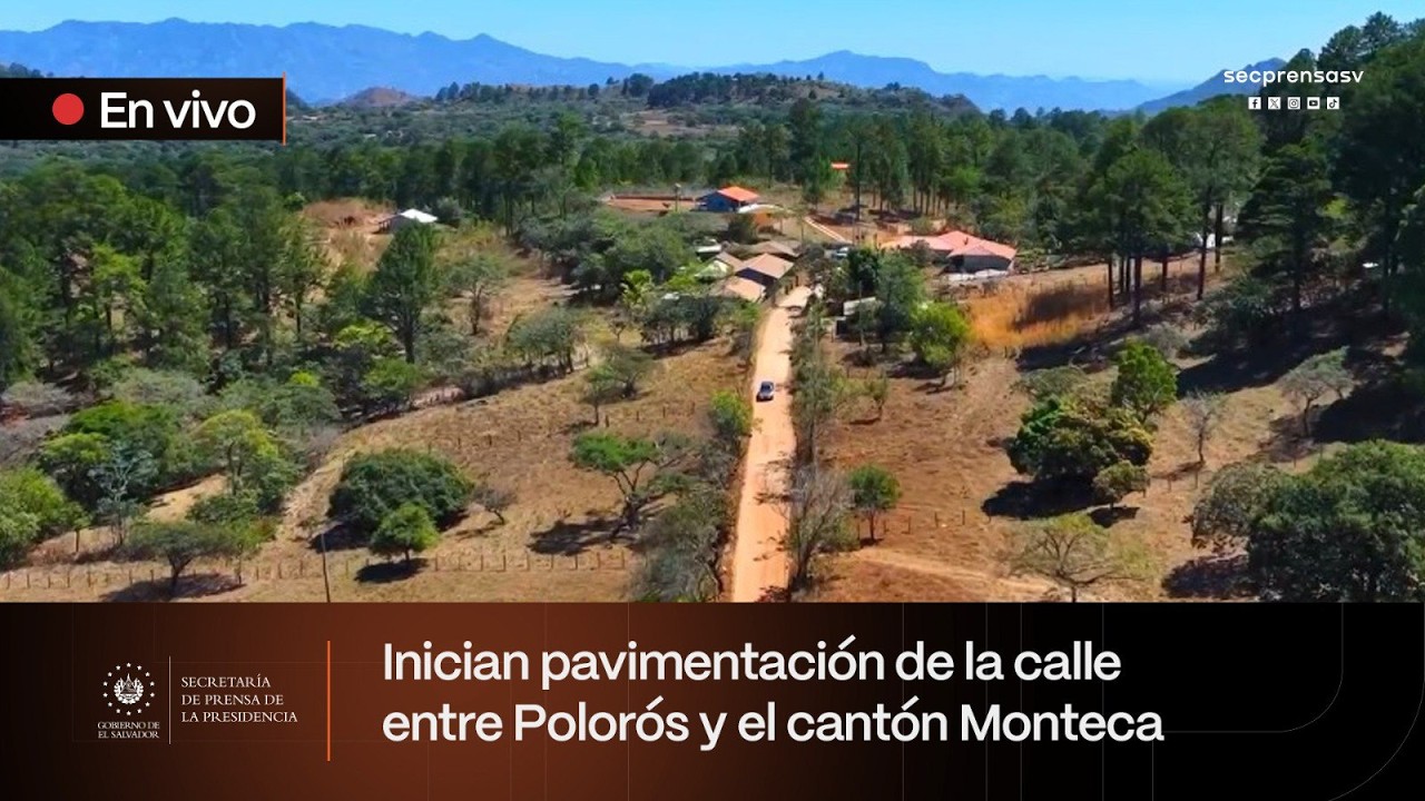 Gobierno del Presidente Nayib Bukele inicia obras en calle que conecta Polorós con el cantón Monteca