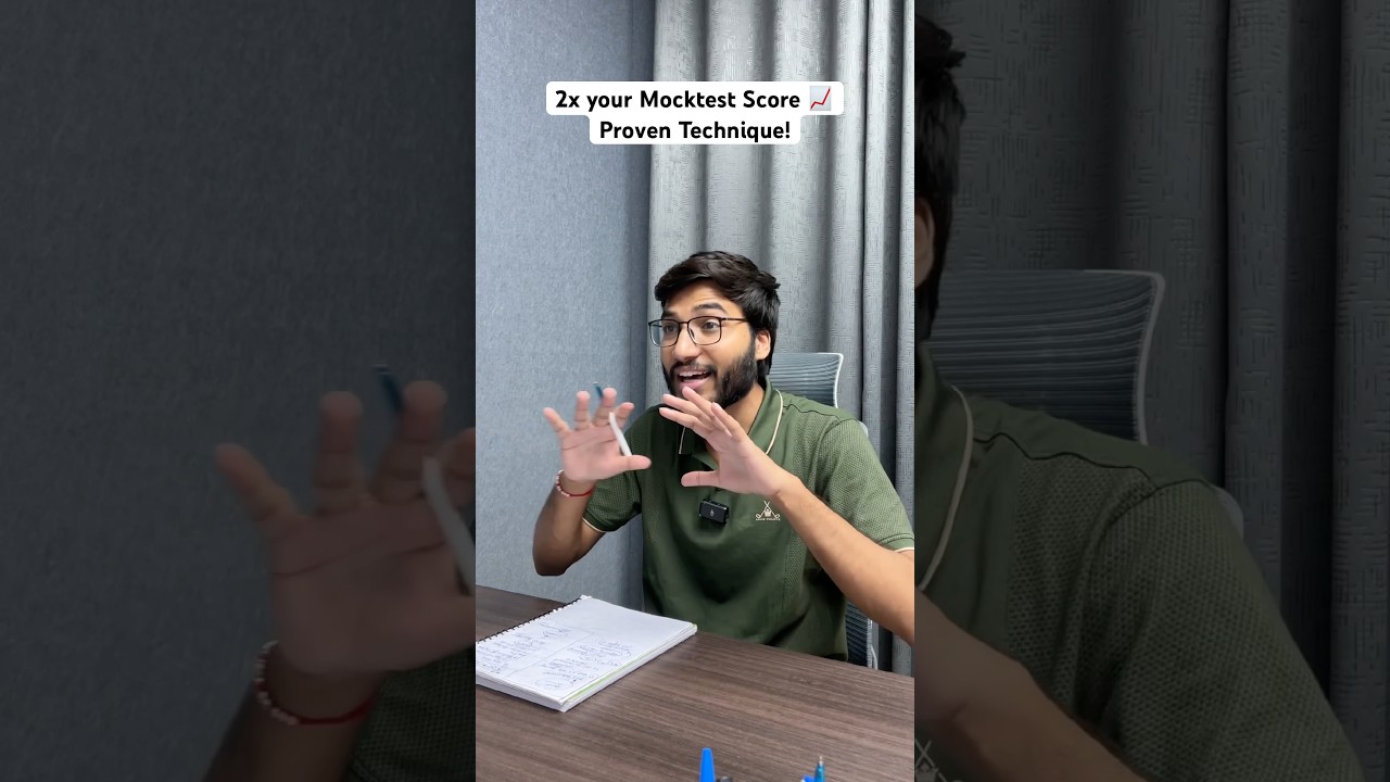 Increase Mocktest Score 📈 | Proven Technique!! #jee #motivation
