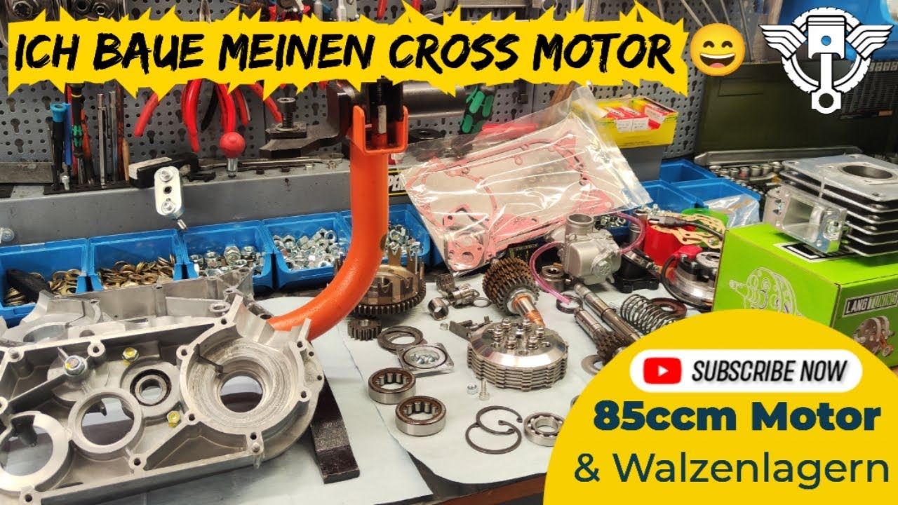 Ich Baue meinen Simson Cross Motor mit JW Sport Zylinderkit 85RM & LT85 EVO KW & Walzenlagern Part1