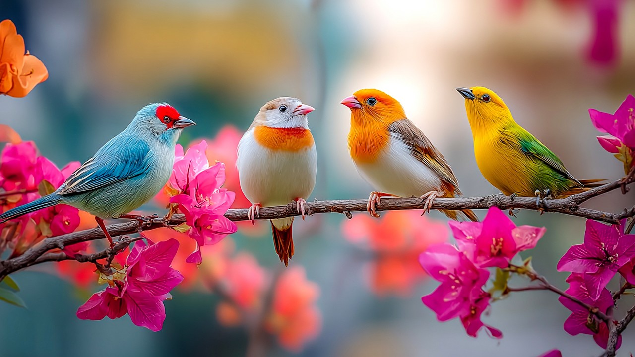 🌹 Soothing Piano & Spring Birds - Perfect for Relaxation, Focus & Emotional Healing 🌿