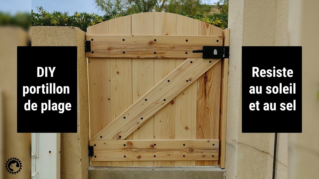Réalisation d'un portillon en bois