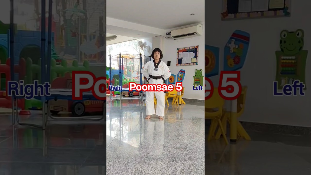 Poomsae 5 || Taegeuk Oh Jang #poomsae #taegeuk #taekwondo #viral #youtubeshorts #shorts #short