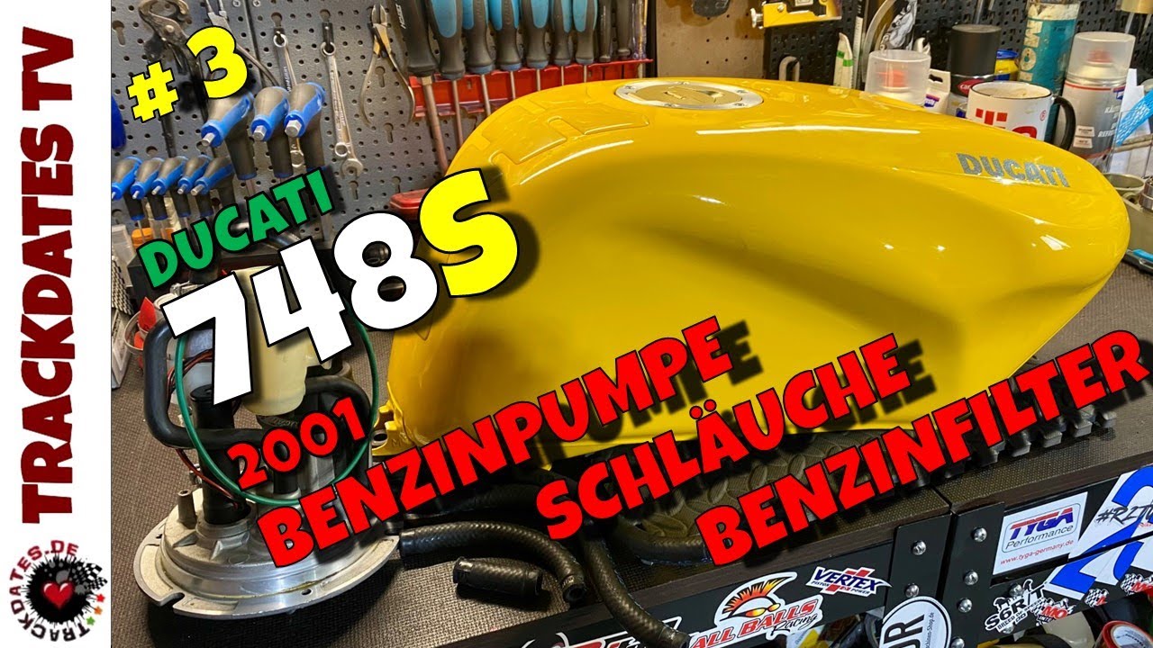 Teil 3 | DUCATI 748S 2001 |  Benzinpumpe testen | Benzinfilter und defekte Schläuche erneuern