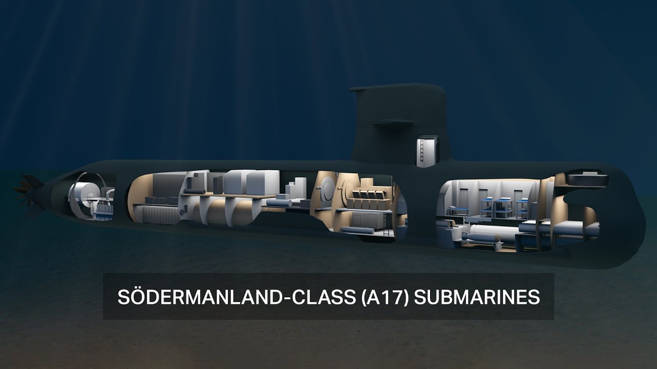The S&ouml;dermanland-class submarine &ndash; one of the submarines in operation by the Swedish Royal Navy