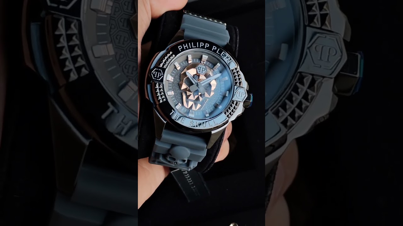 *PHILIPP PLEIN  ☠️ Ref.PWAAA2324 For Him 💯 Authentic Premium Quartz Movement 44 mm Size Grey Dial
