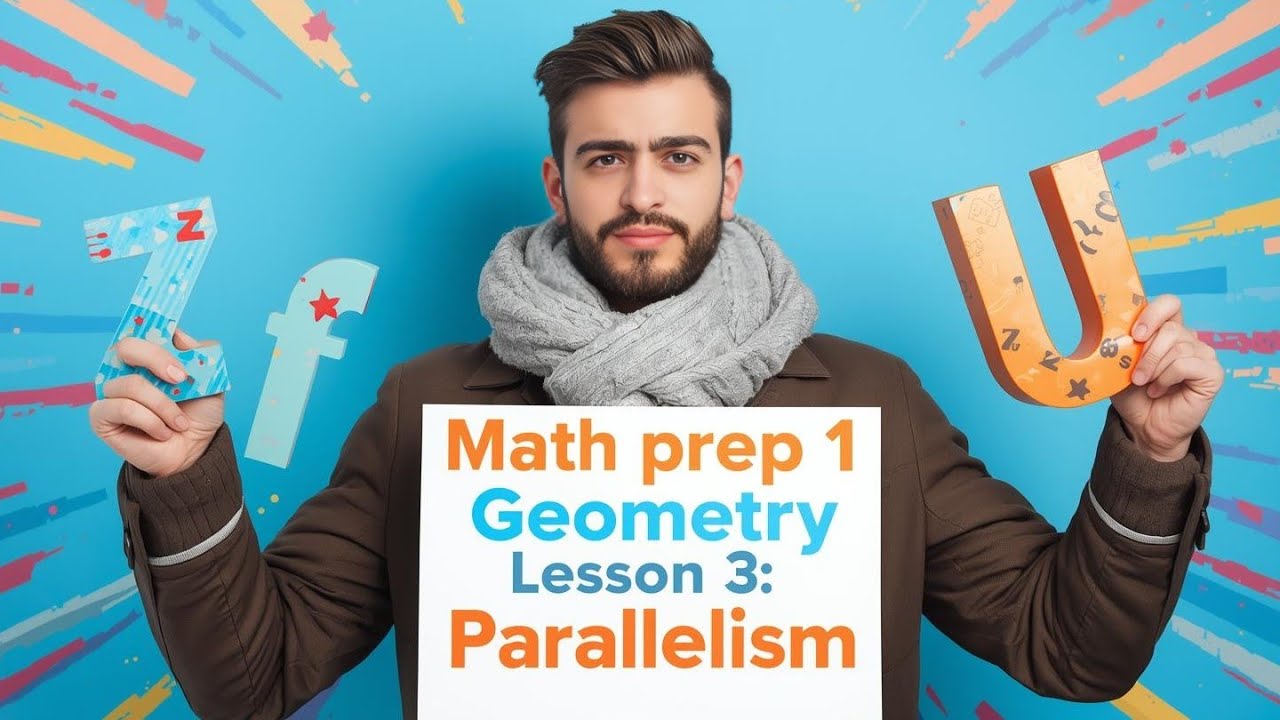 Math prep 1, Geometry lesson 3, parallelism تالت درس جيوميتري أولي اعدادي لغات 2026 ❤️‍🔥