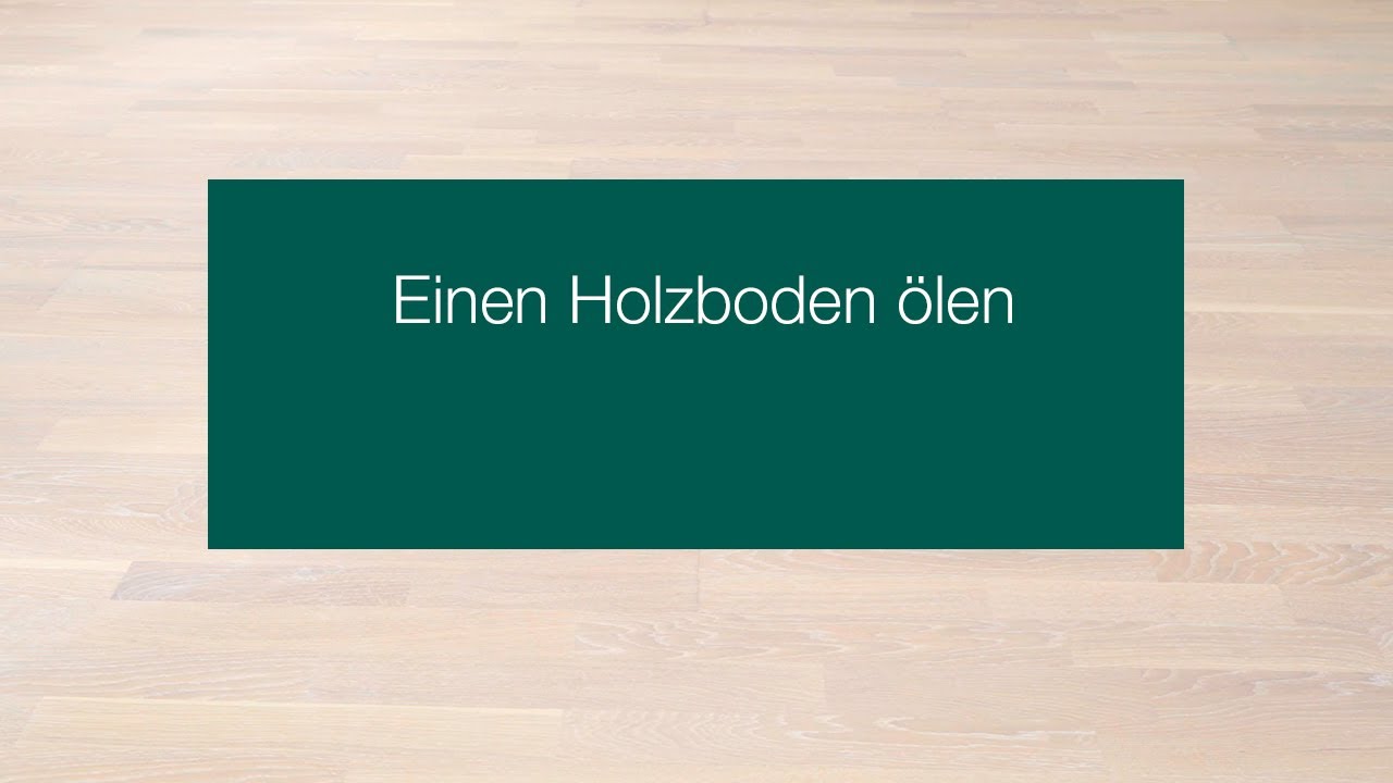 BONA - Parkett schleifen und mit Bona Home Parkettöl ölen. Eine Anleitung für Heimwerker.