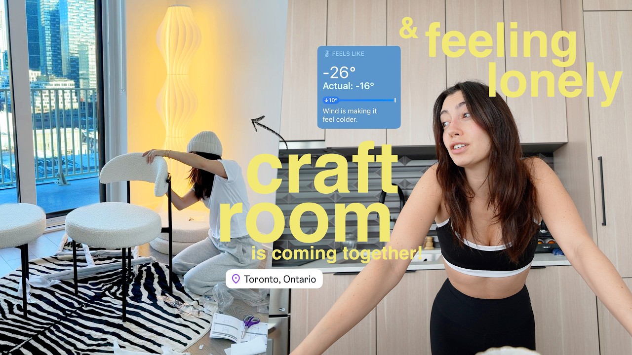 last weekend in the city: feeling lonely & building CRAFT ROOM furniture!