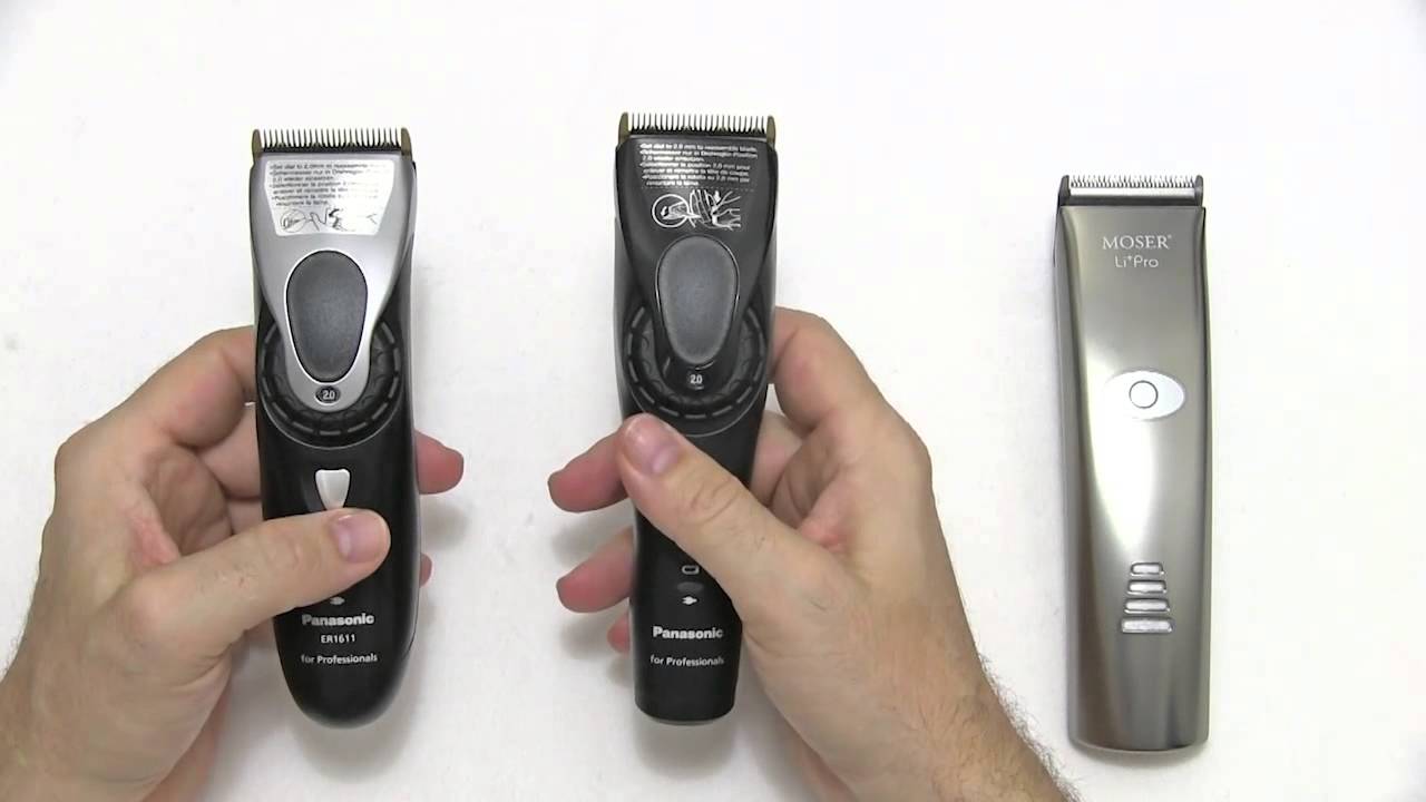 Panasonic ER-1611 vs. ER-GP80 vs. Moser Li+ Pro