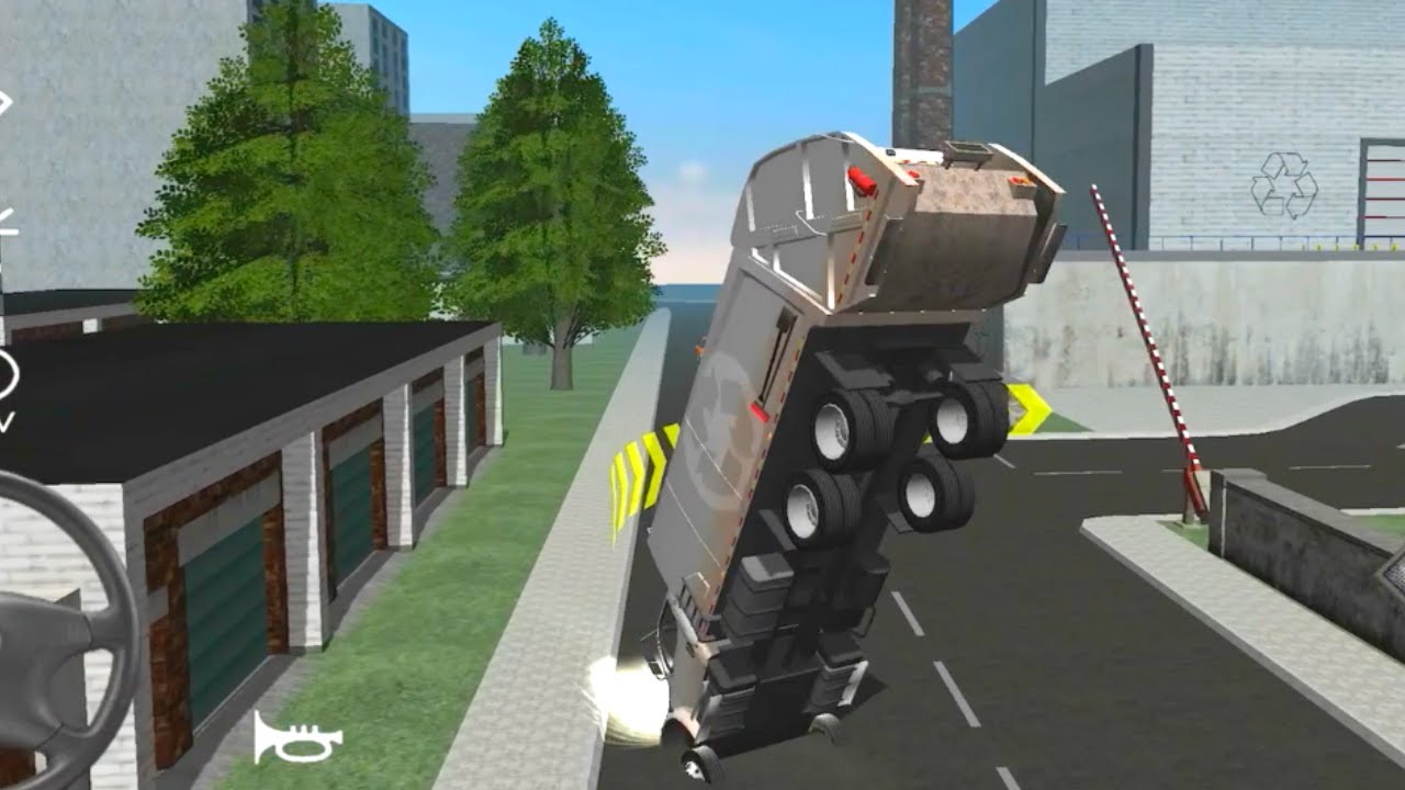 Oops..😱😱😱 Crashed On Freight Truck 🚛♻️ Trash Truck Simulator Mobile Gameplay (Android, iOS) FHD