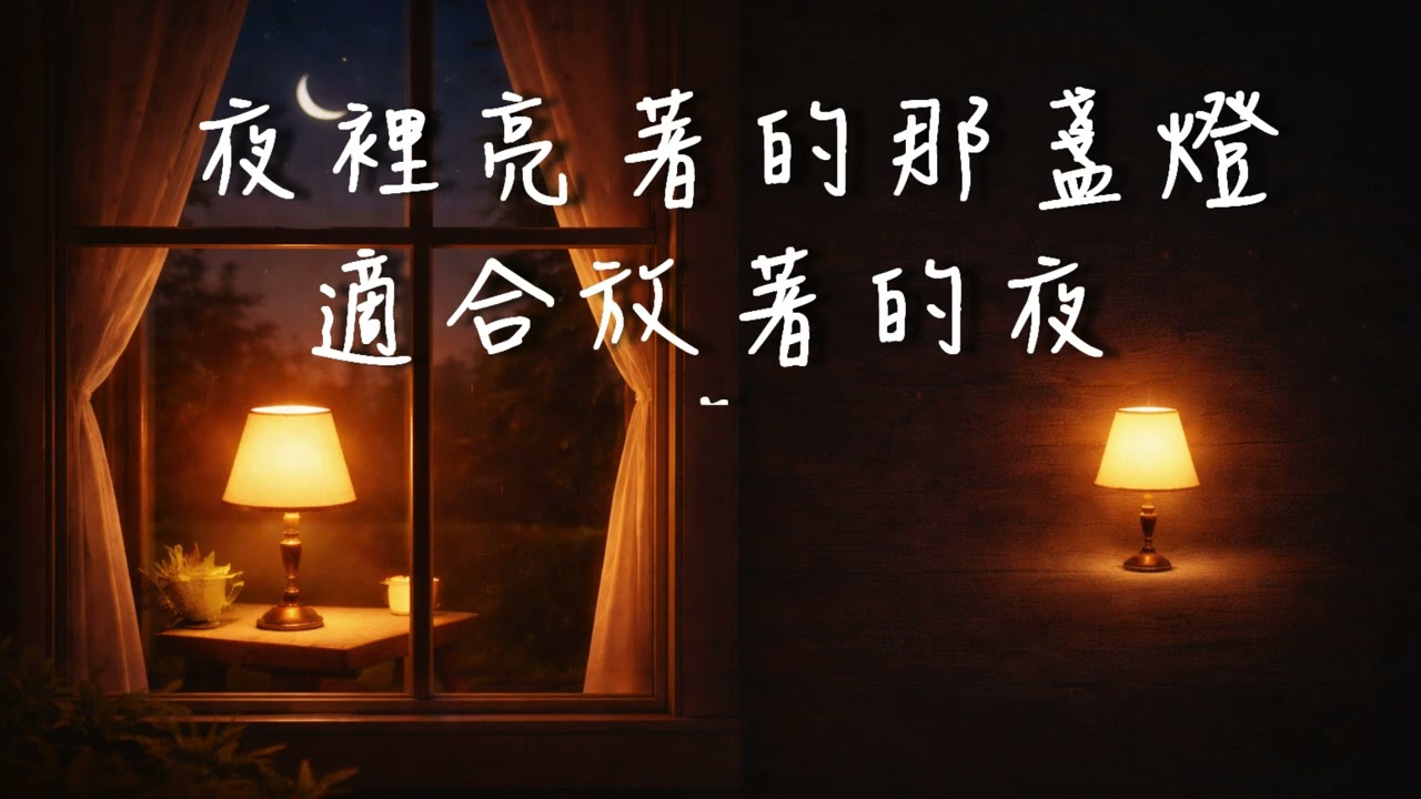 夜裡亮著的那盞燈｜適合放著的夜晚