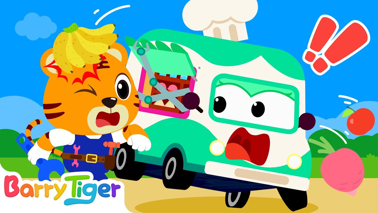 Uh-oh! The Food Truck Is Out of Control｜Barry's Car Repair Station｜Fun Adventure｜Kids｜BarryTiger