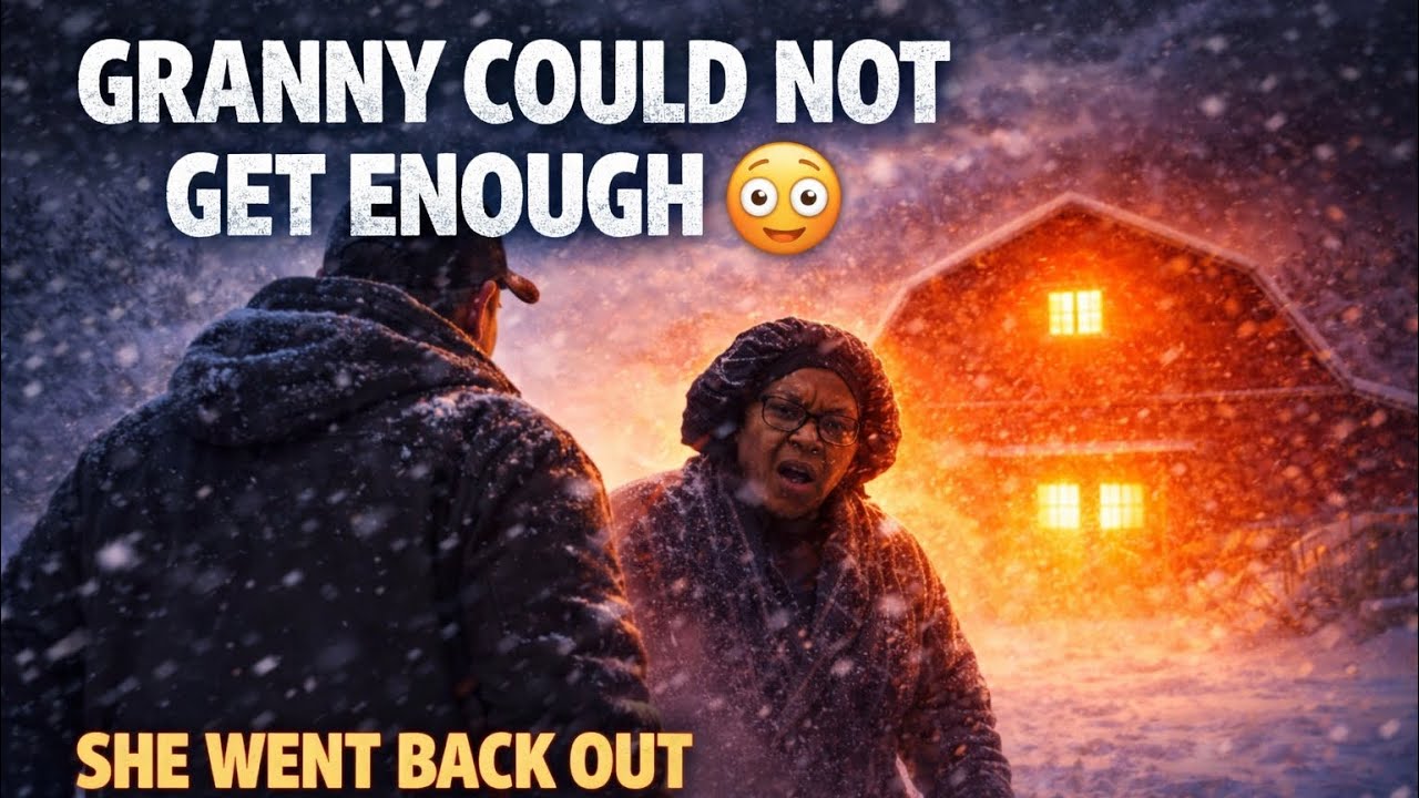 Granny Said “Move… I Got This!” 😳❄️#snow 