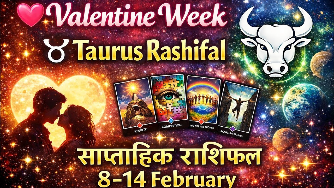 वृषभ ♉ राशि (8-14)💞साप्ताहिक राशिफल Valentine Week Tarot  💖 Love Career Health Tarot Reading Hindi
