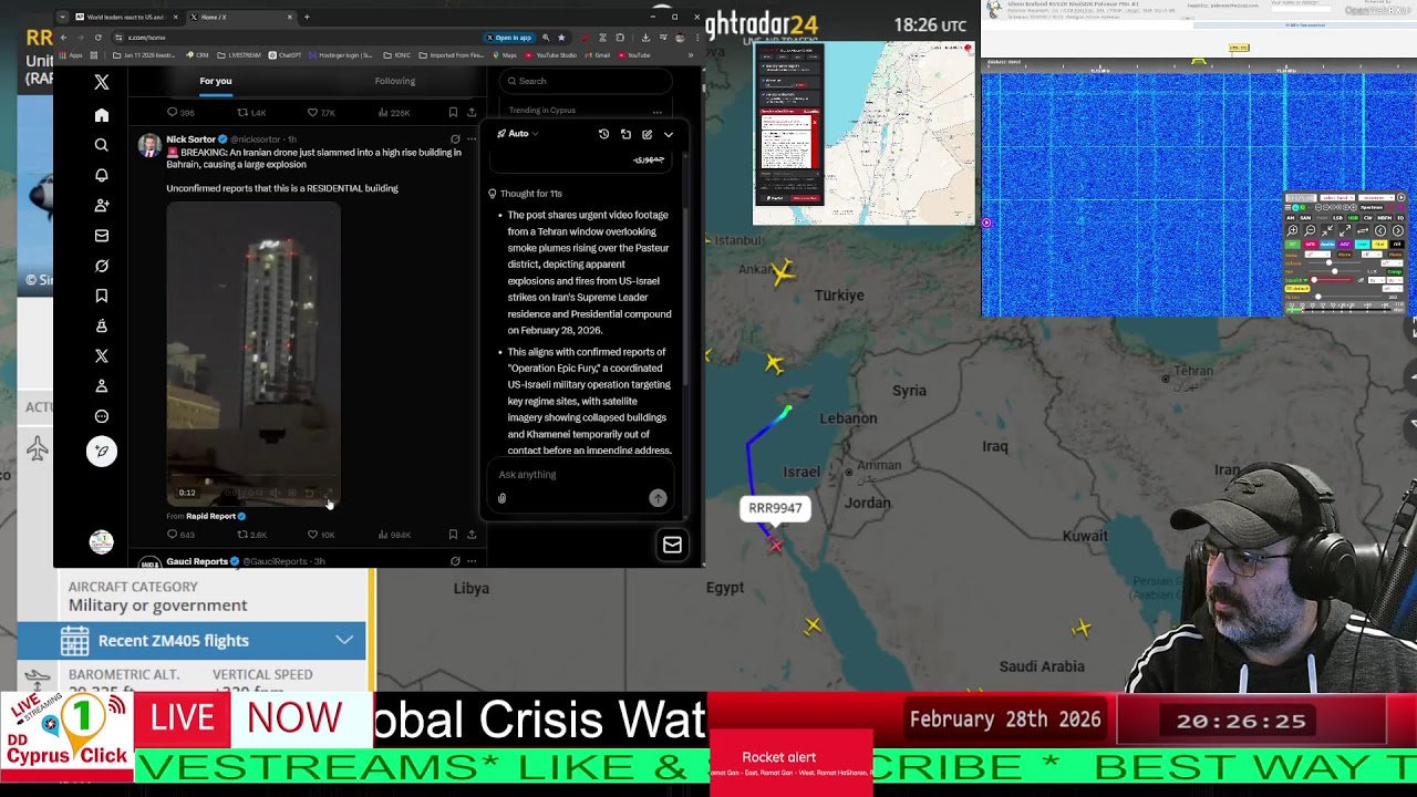 LIVE: Israel and USA Strike Tehran at Dawn | War room