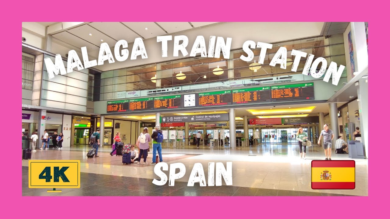 Malaga Train Station | Maria Zambrano | Walking Tour | Shopping Center | Spain | ASMR | 4K  🚂  🛍️
