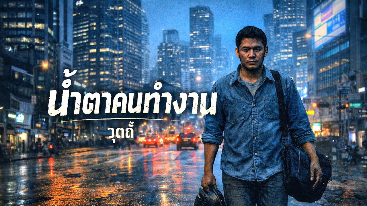 น้ำตาคนทำงาน - วุดดี้ | เพลงชีวิตคนหาเช้ากินค่ำ สู้เพื่อครอบครัว [Official Lyrics]