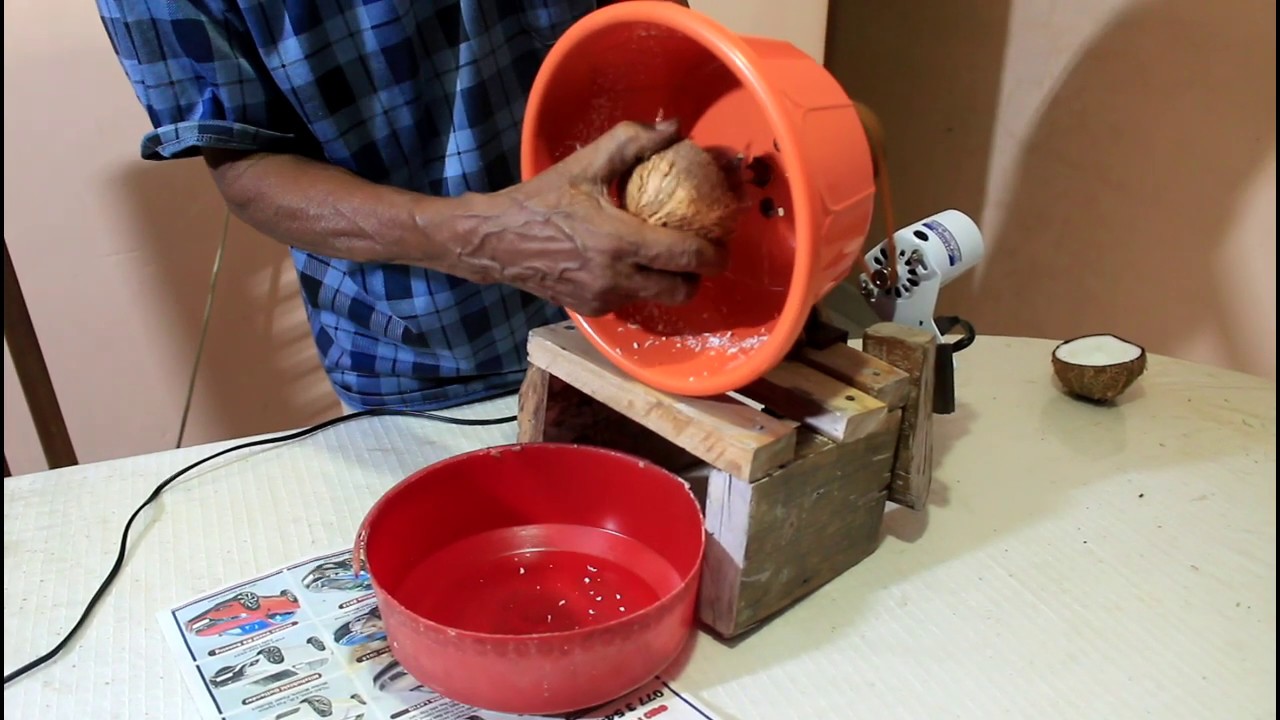 How to make foot controlled electric coconut scraper ...