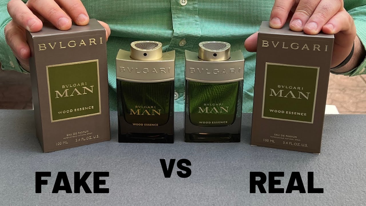 Fake vs Real Bvlgari Man Wood Essence EDP Perfume 100 ml