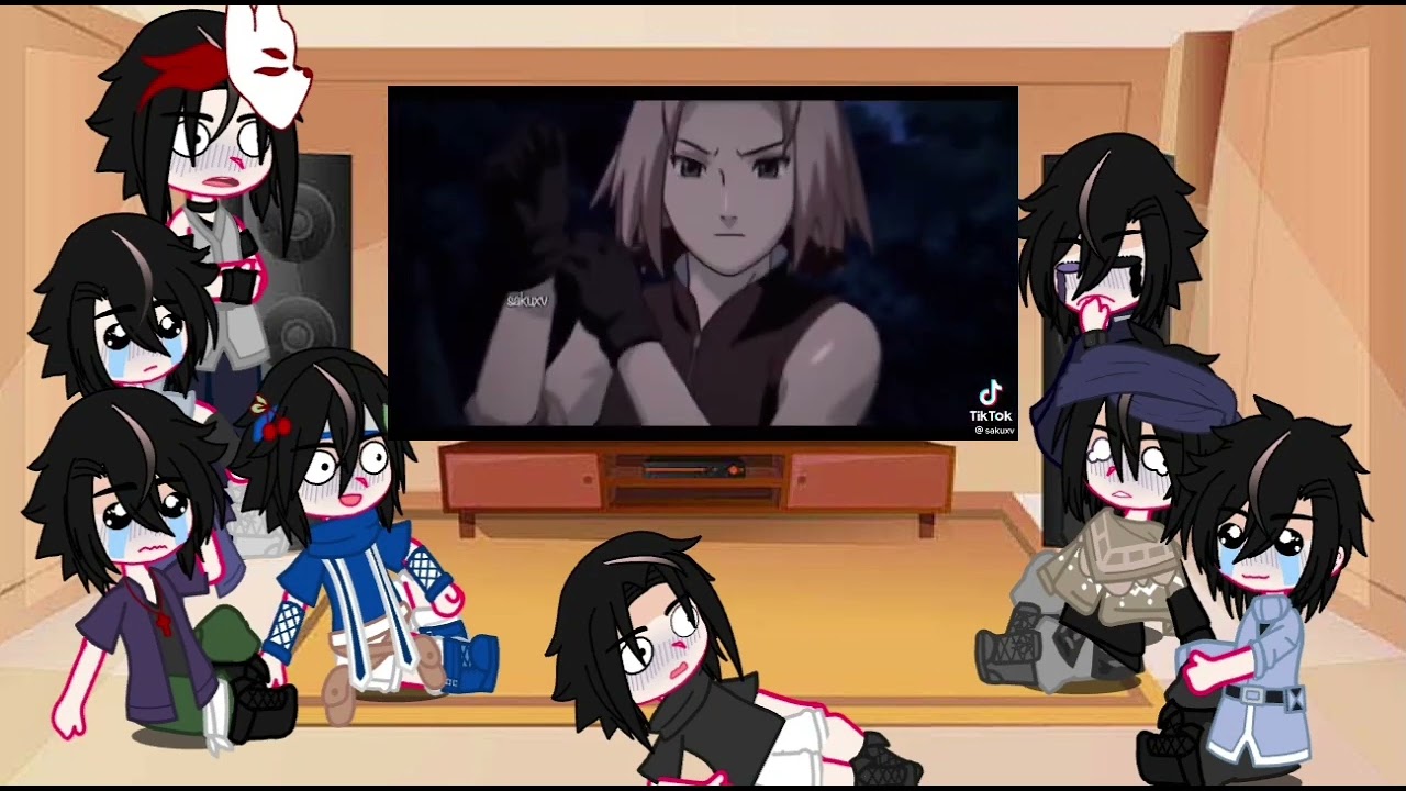 sasusaku los sasuke reaccionan a sakura y sasuke 🥰