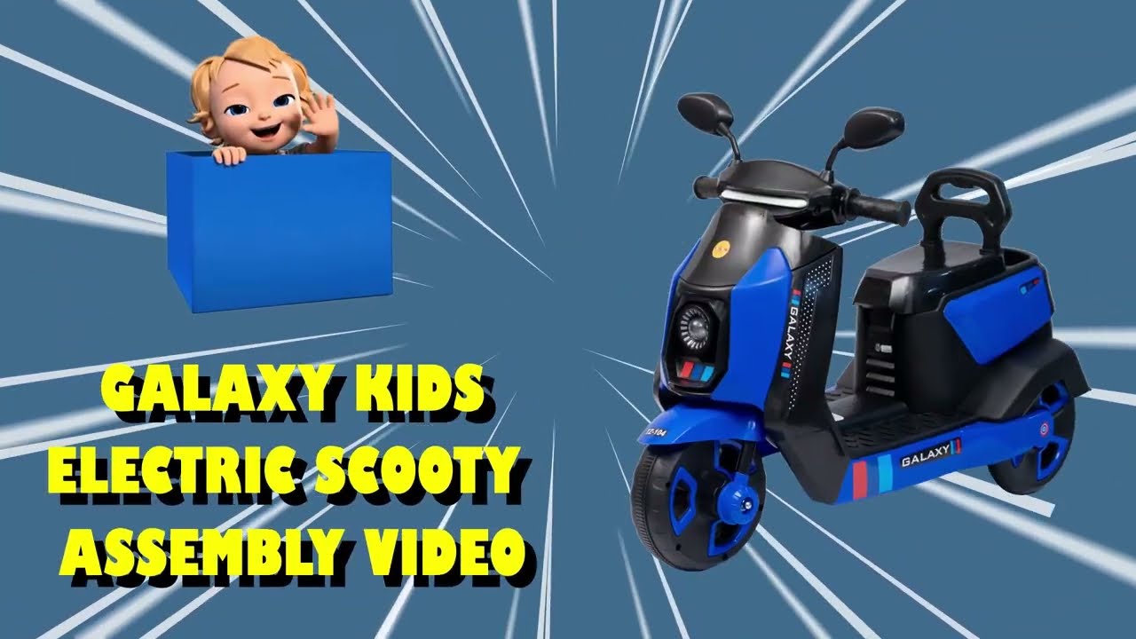Toyzone Galaxy Electric Scooty Assembly / Installation Video with Subtitles