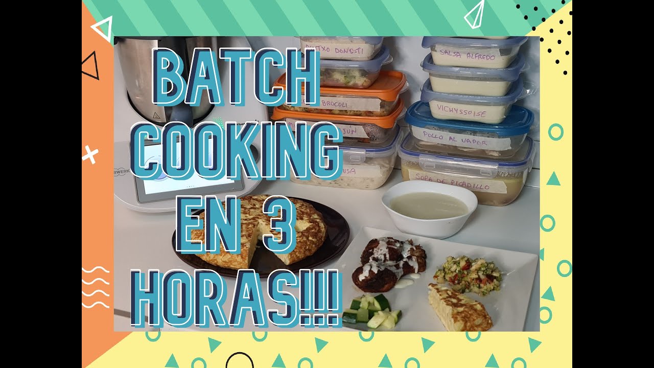 🥗🥙 BATCH COOKING en 3 HORAS para toda la SEMANA THERMOMIX 🍗🍵 FÁCIL Y DELICIOSO - Recetas THERMOMIX