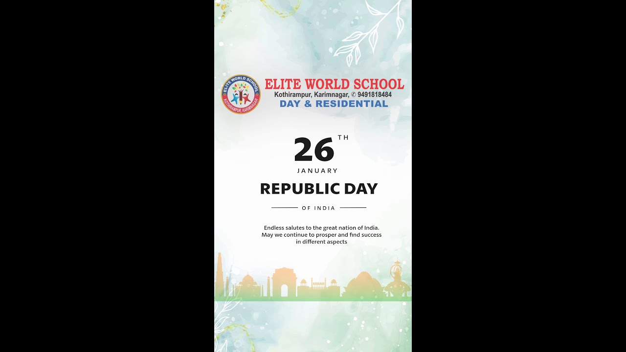 ELITE WORLD SCHOOL#republicday2026