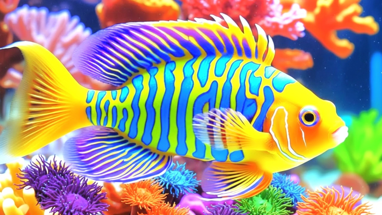 The Best 4K Aquarium - Dive Into The Mesmerizing Underwater Realm, Sea Jellyfish, Coral Reefs