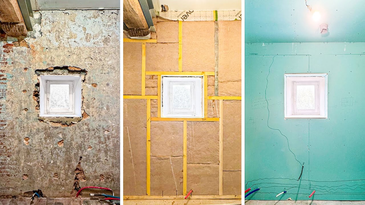 La salle de bain prend forme, étape par étape