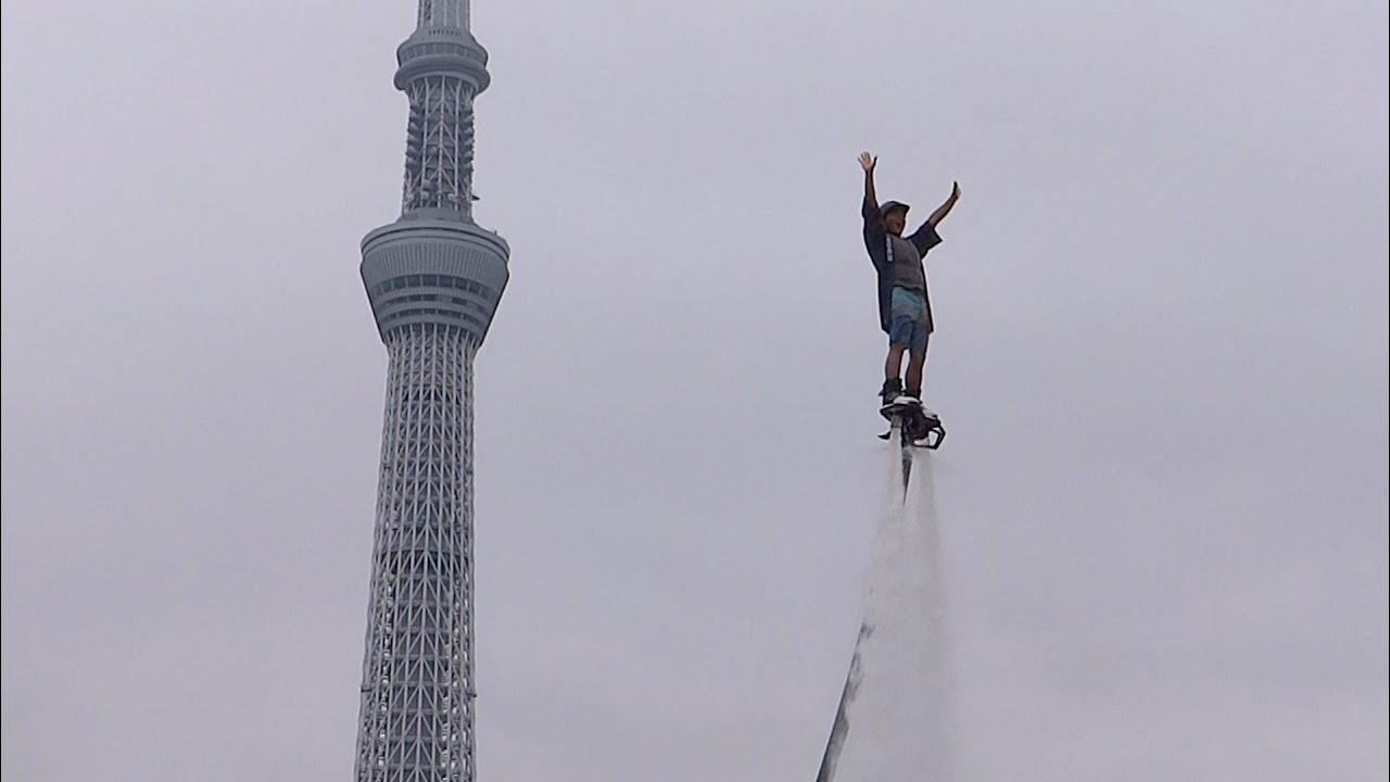 ティーディー（TeeDee）　狛 巧巳　Takumi koma　♪　アクアボード・フライングショー　☆　第17回　隅田川 水面の祭典 2025　♬　東京スカイツリー