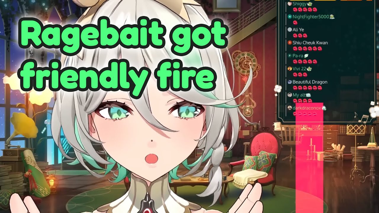 Cecilia got friendly fire with her anime ragebait video