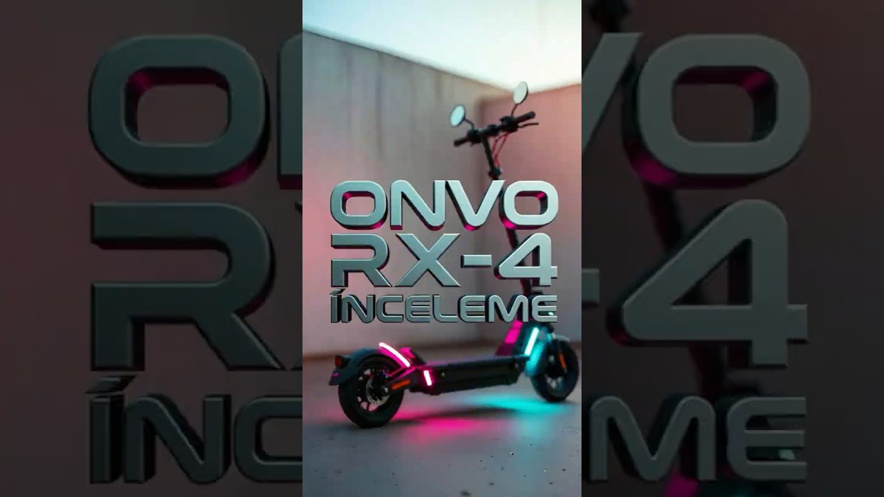 ONVO RX 4 Escooter incelemesi kısa &ouml;zet uzun hali kanalımda mevcut #rx4 #scooterlife #scooter
