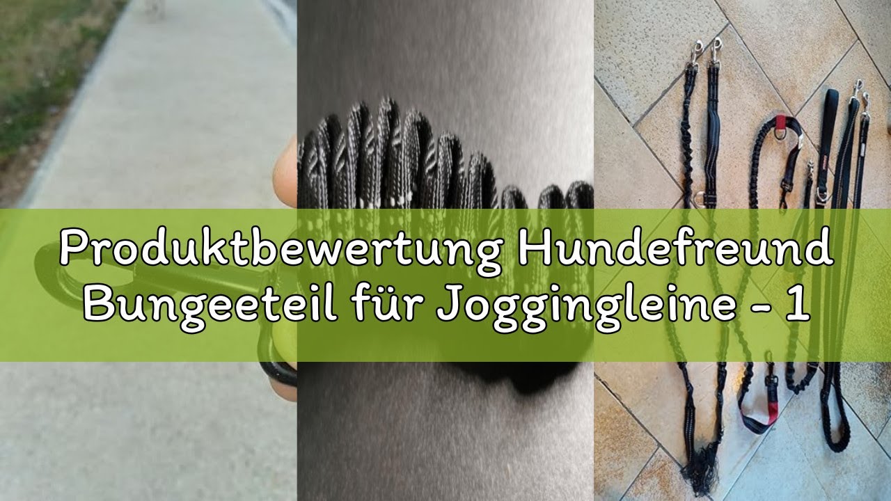 Produktbewertung Hundefreund Bungeeteil für Joggingleine - 120 cm Ersatzleine mit elastischem Gummiz