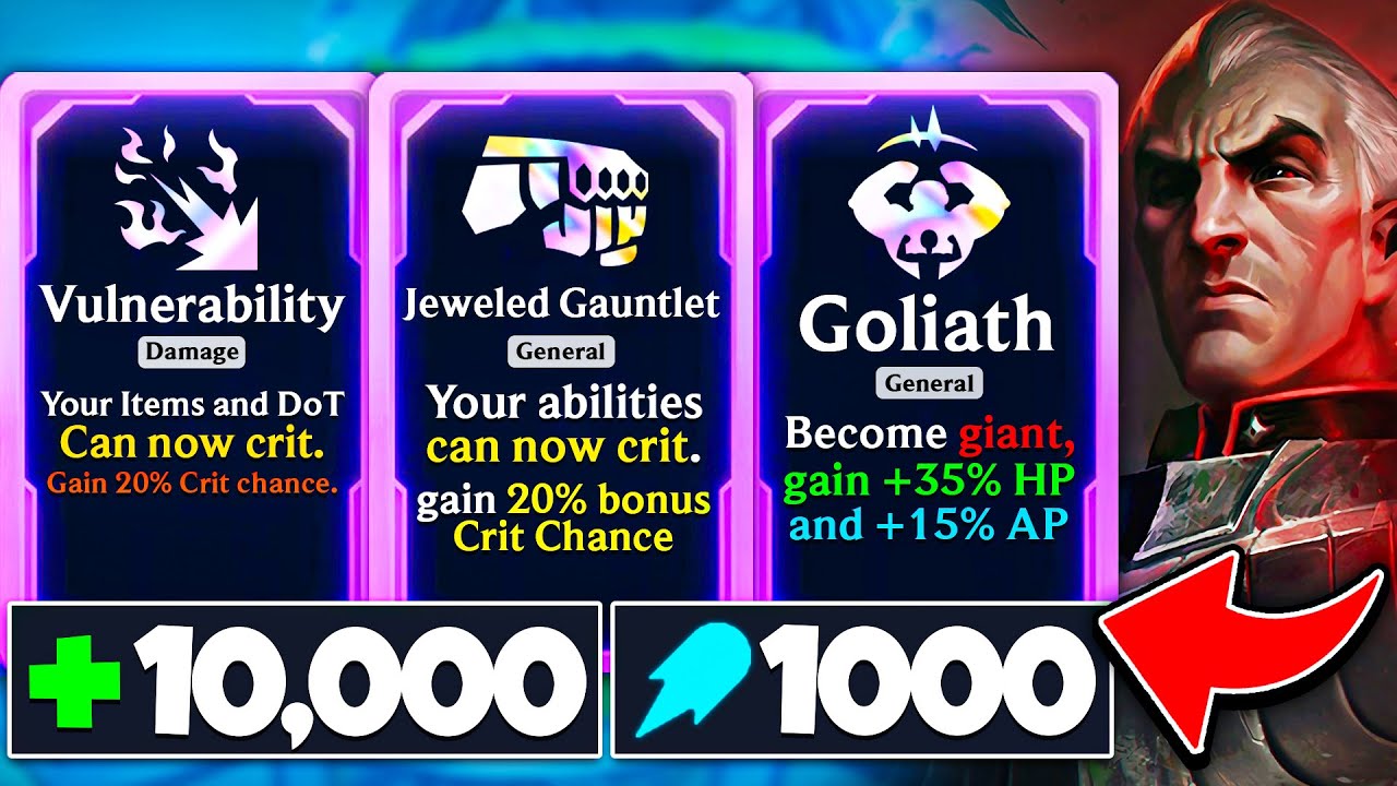 Vulnerability + Jeweled Gauntlet CRIT High Roll: 10K HP & 1000 AP Swain