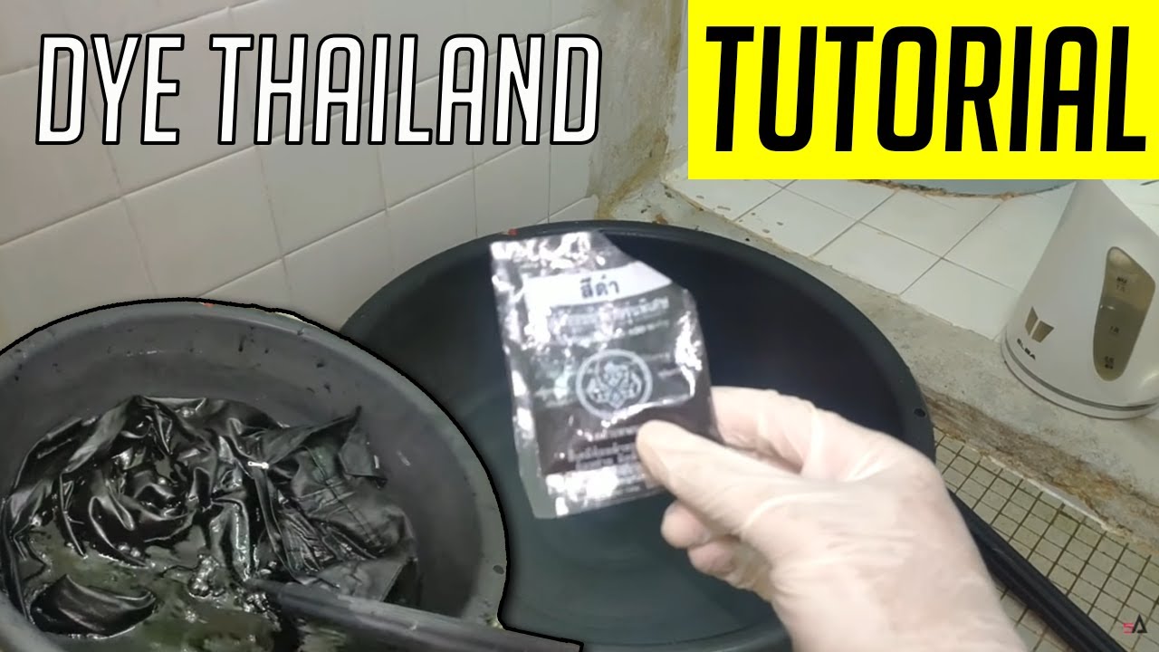 Cara nak Dye Pakaian Hitam yang Lusuh guna DYE Thailand