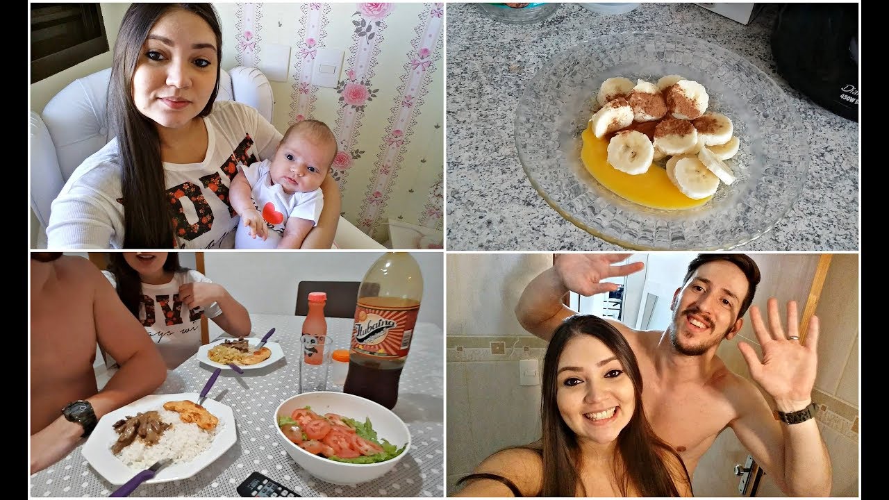 VLOG - Omelete de banana, lavando roupinhas da Jú, nosso almoço...