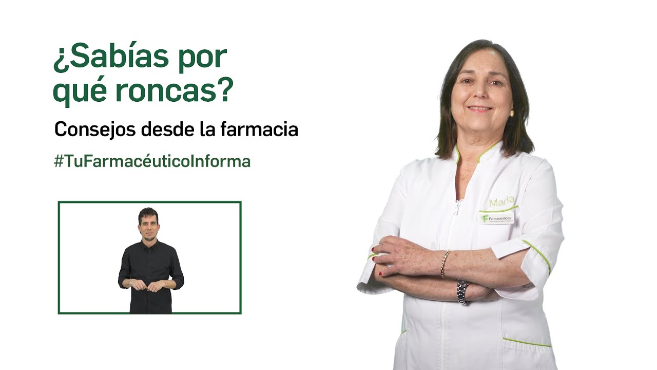 &iquest;Sab&iacute;as por qu&eacute; roncas? Consejos desde la Farmacia. Tu Farmac&eacute;utico Informa #ORL