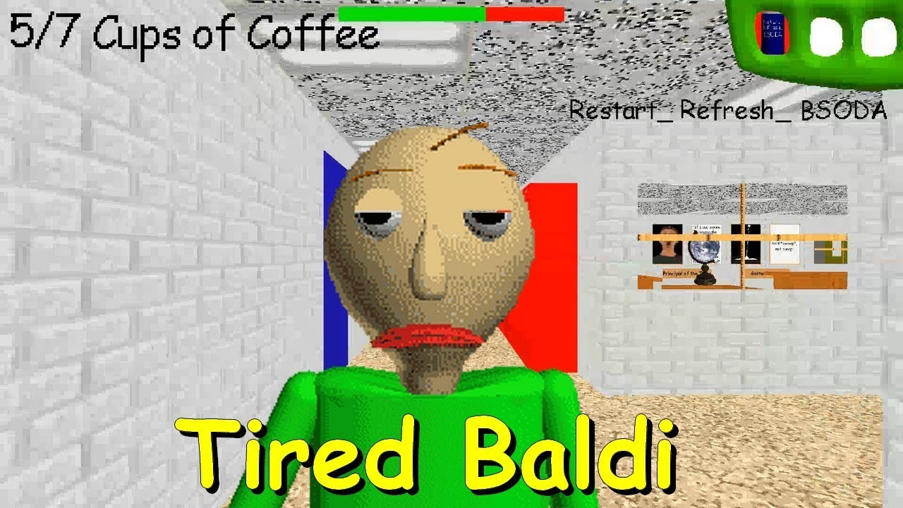 Усталый Балди - Baldi's Basics V1.4.3 Mod