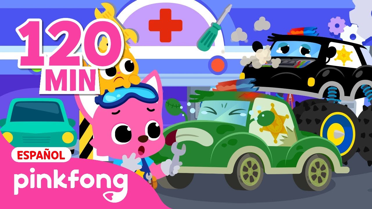 [TV📺] La Patrulla de Policía Zombi y la Excavadora | ¡Reparemos el Auto Roto! | Pinkfong en español