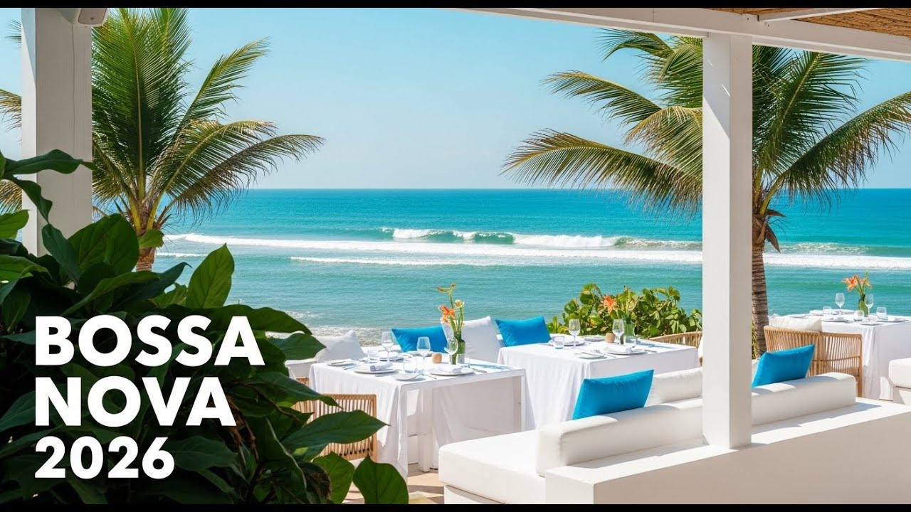 Tropical Sunrise Escape 🌴 Relaxing Jazz & Ocean Waves for Fresh Start