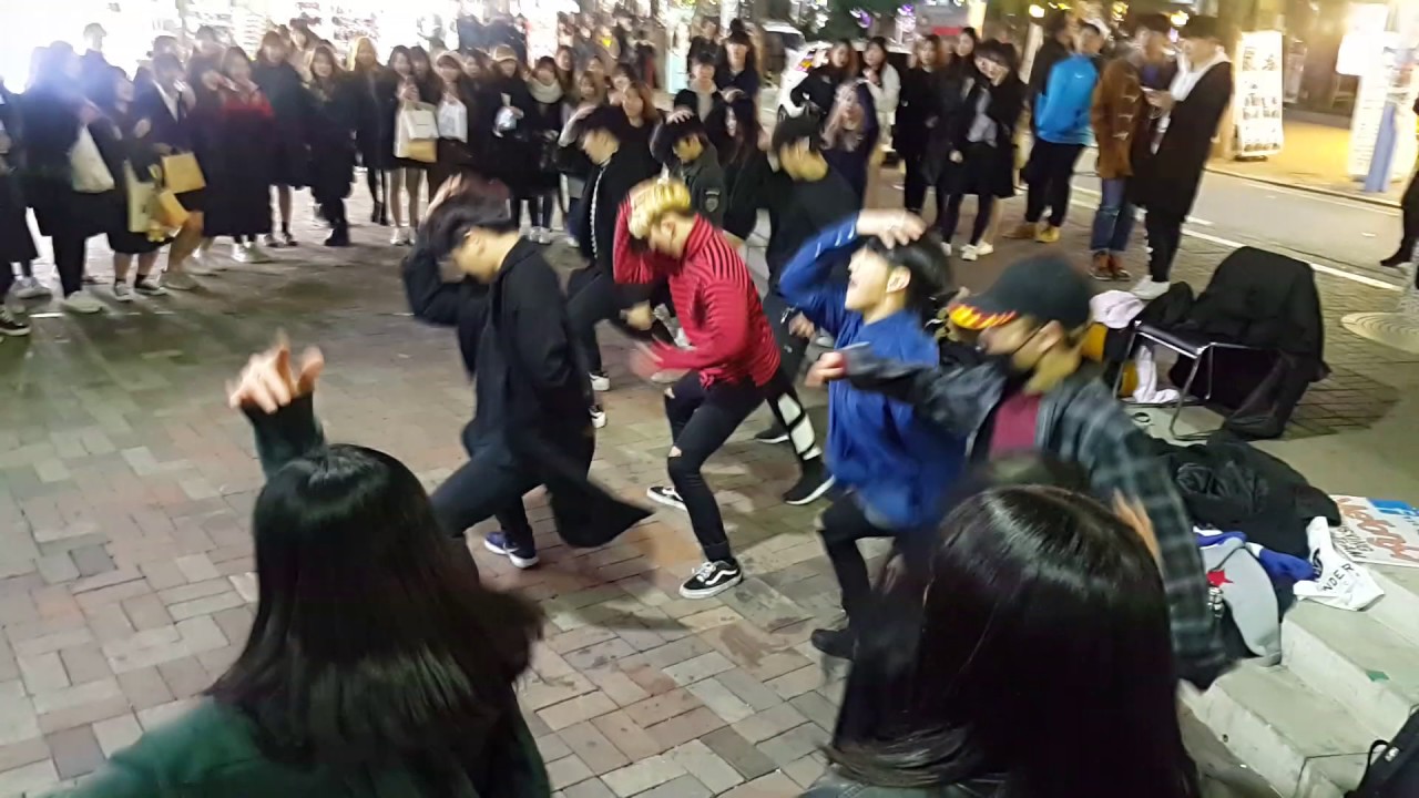 대박 14곡 댄스 메들리 관객참여 (댄스팀 Merong CT) 홍대댄스버스킹 20170309목 [Korean Hongdae Kpop Street Dance Busking]