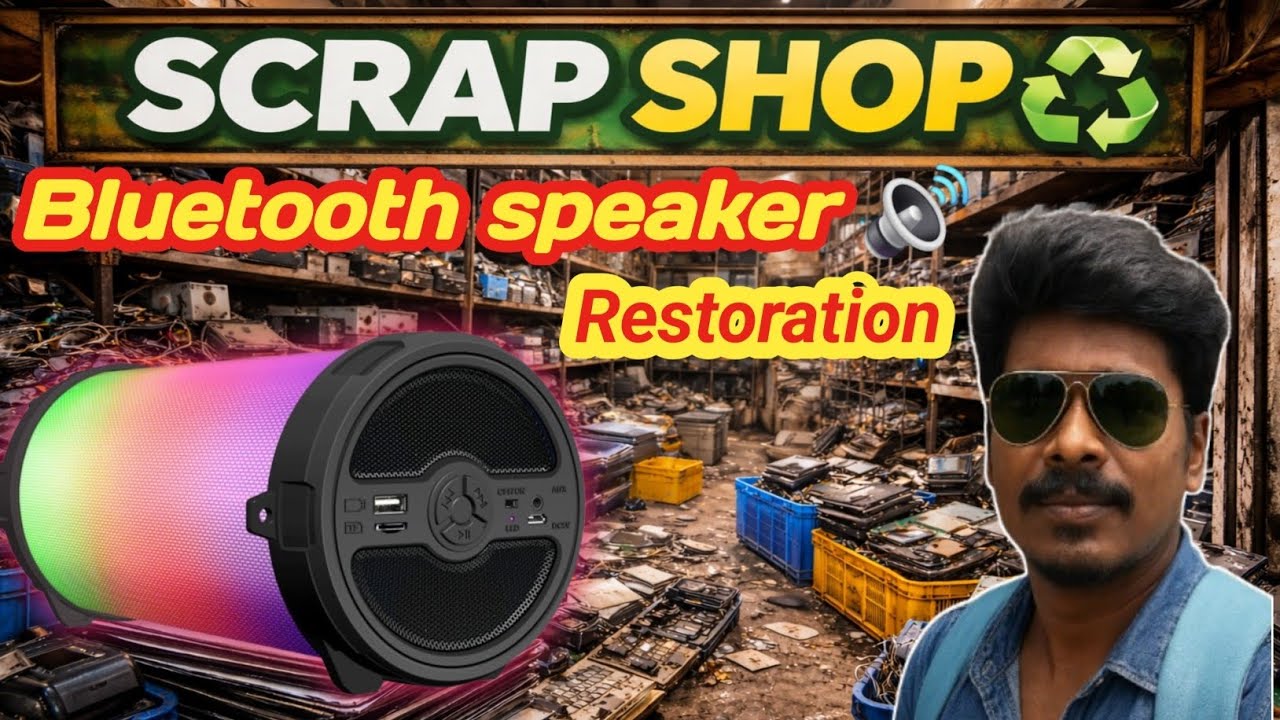 பழைய இரும்புக் கடையில் வாங்கிய Bluetooth Speaker – Full Restoration | Scrap to Sound! 🔊 | R2dinfo