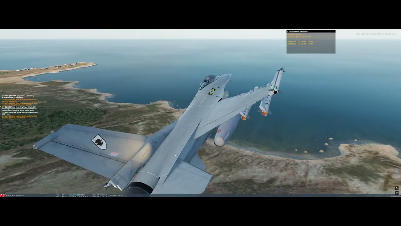 DCS JSW F16C VIPER - BVR and TANKING PRACTICE 24.12.2024